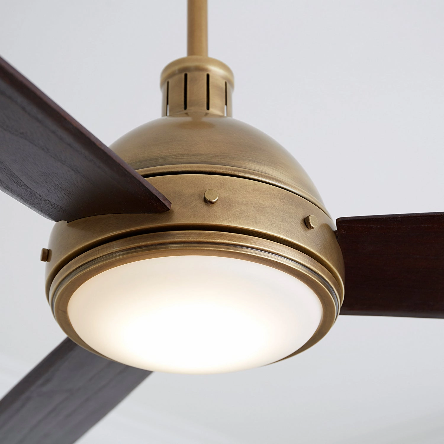 Hicks 60"Ceiling Fan Hand Rubbed Antique Brass