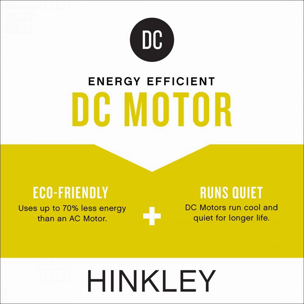 Hinkley Fan Trey Smart Outdoor DC LED Flushmount Ceiling Fan with Hiro Control