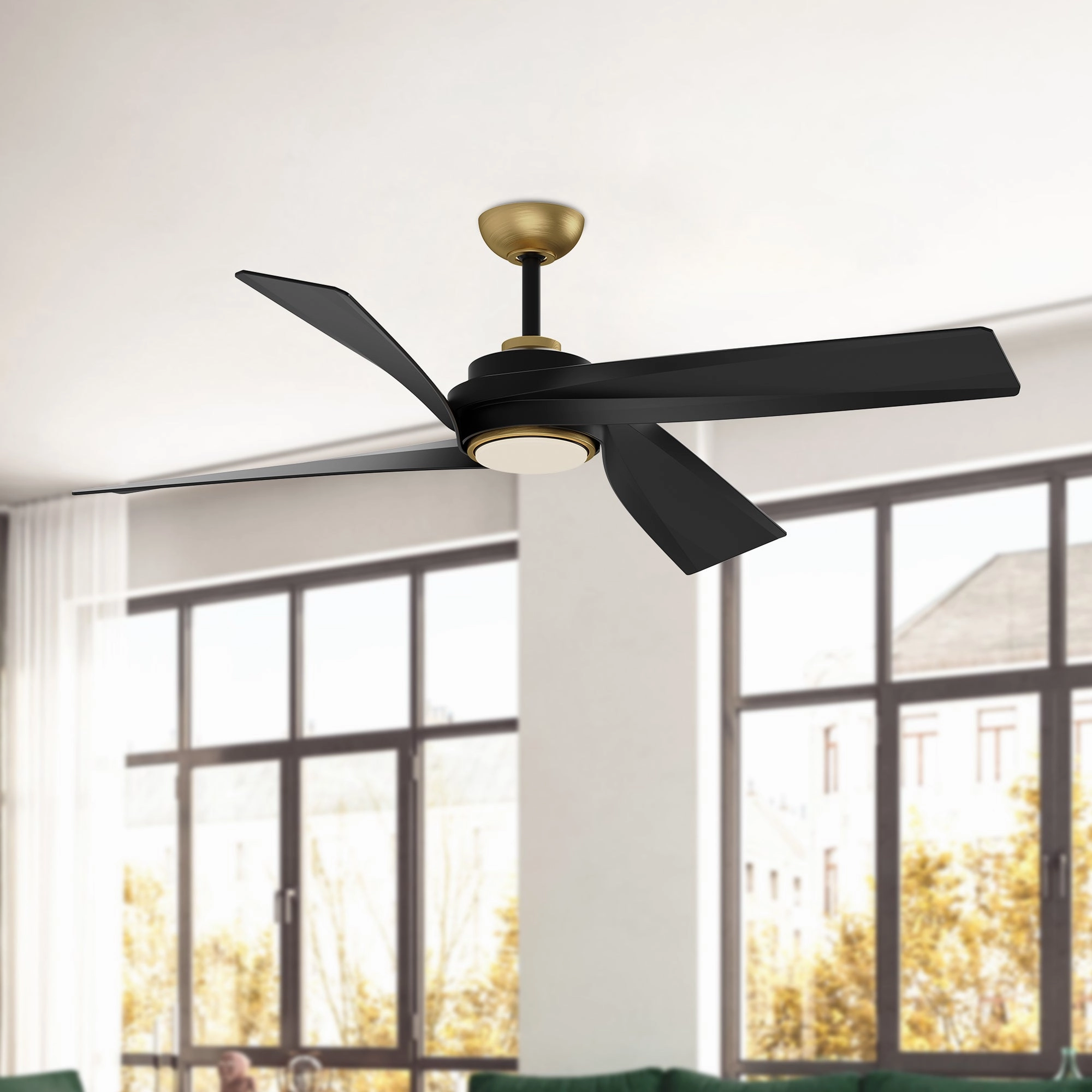 Horizon 56" Ceiling Fan Brushed Gold
