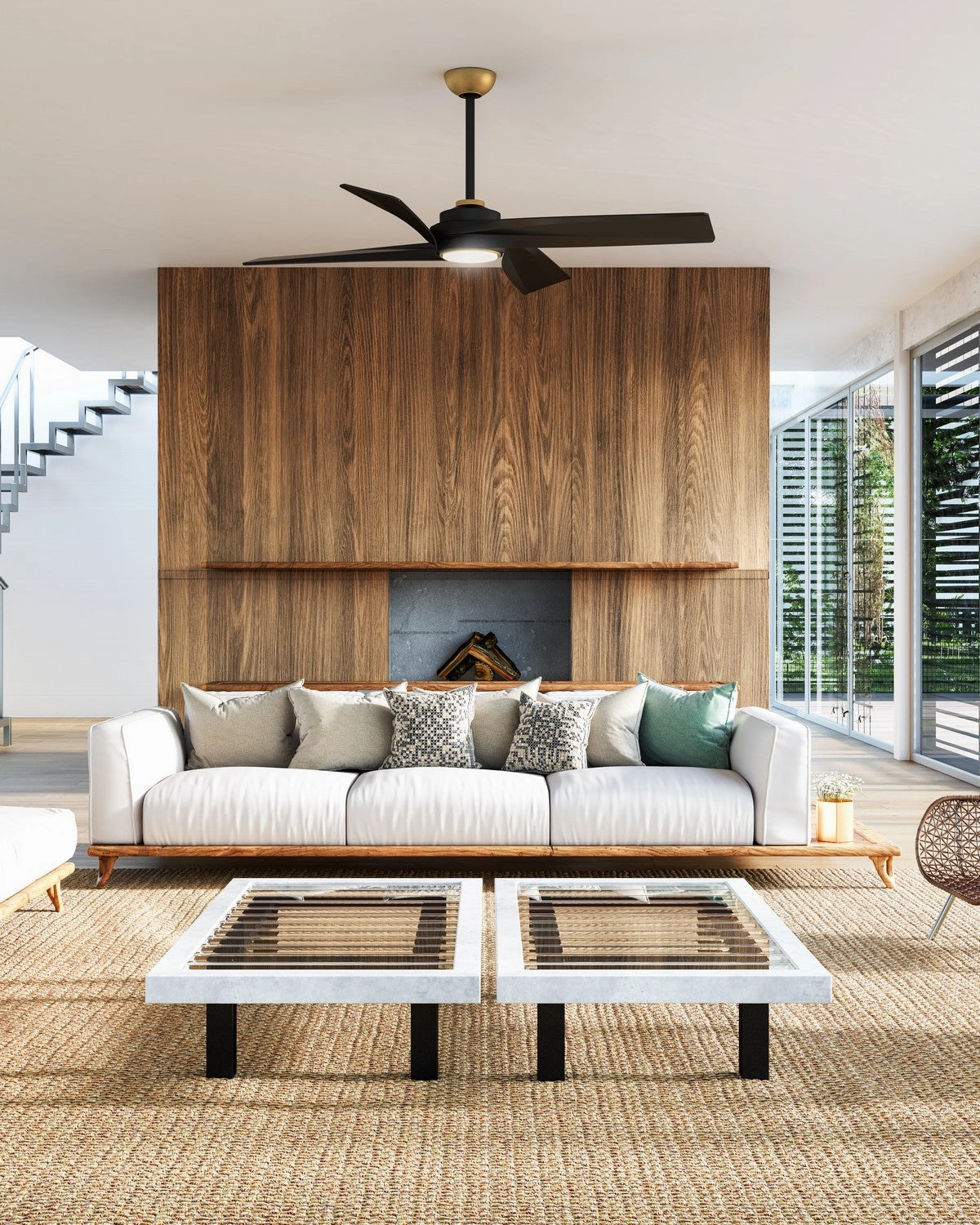 Horizon 56" Ceiling Fan Brushed Gold