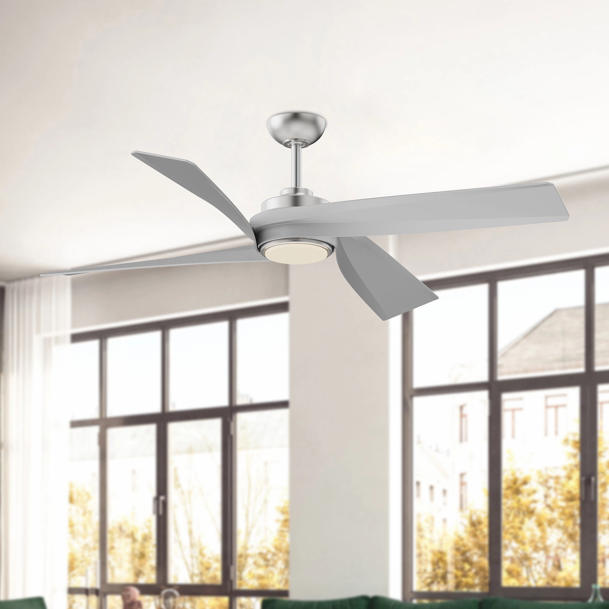 Horizon 56" Ceiling Fan Brushed Nickel