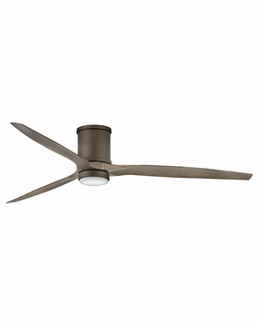 Hover Flush 72"Ceiling Fan Metallic Matte Bronze medium electric fans for multi-room use