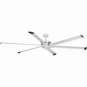 Huff Blade Satin White large electric fans for spacious rooms