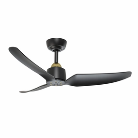 Hugo 42"Ceiling Fan Brushed Gold/Matte Black best small fans for home and travel