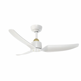 Hugo 42"Ceiling Fan Brushed Gold/Matte White best small fans for home and travel
