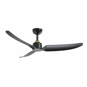Hugo 52"Ceiling Fan Brushed Gold/Matte Black energy-efficient medium fans with remote