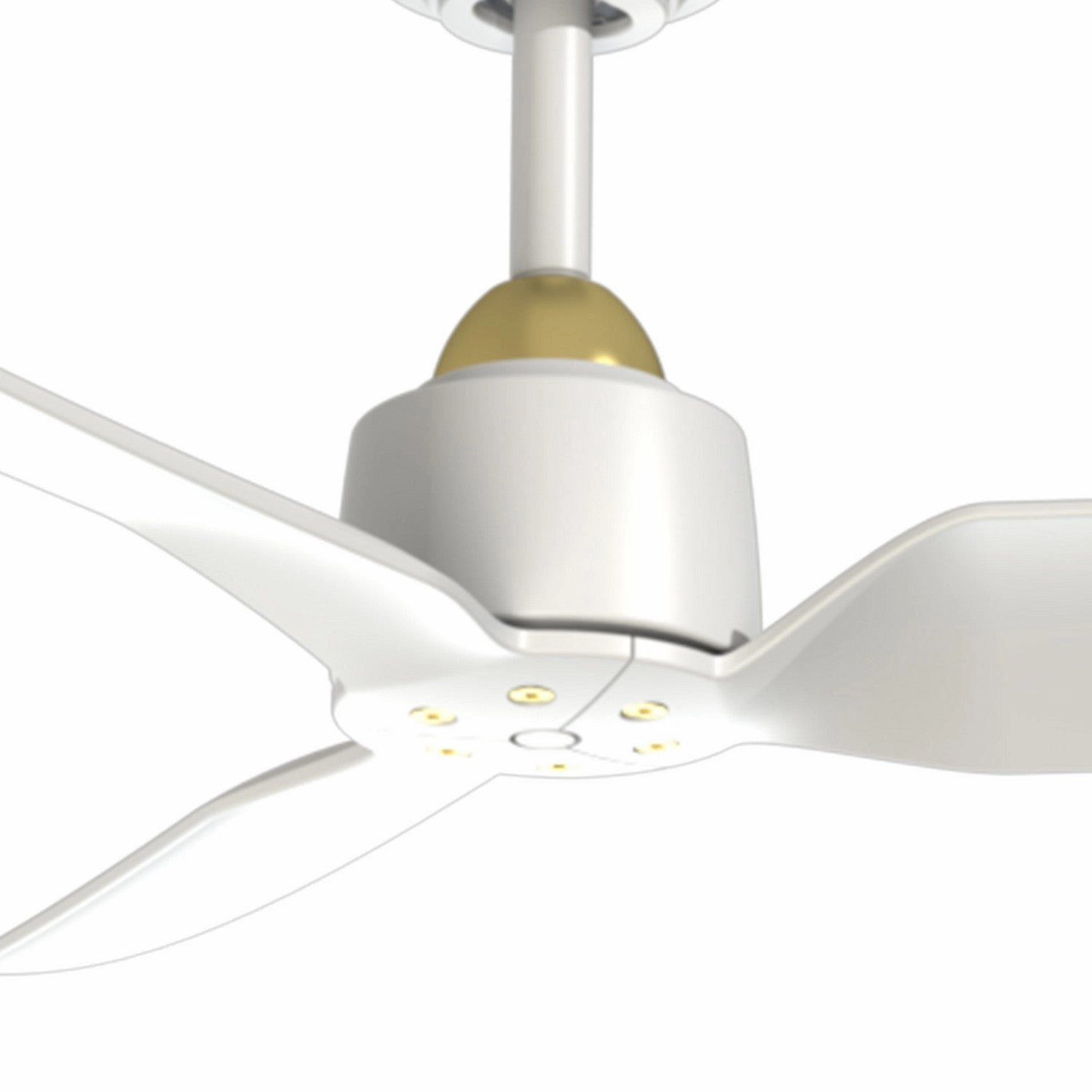 Hugo 52"Ceiling Fan Brushed Gold/Matte White