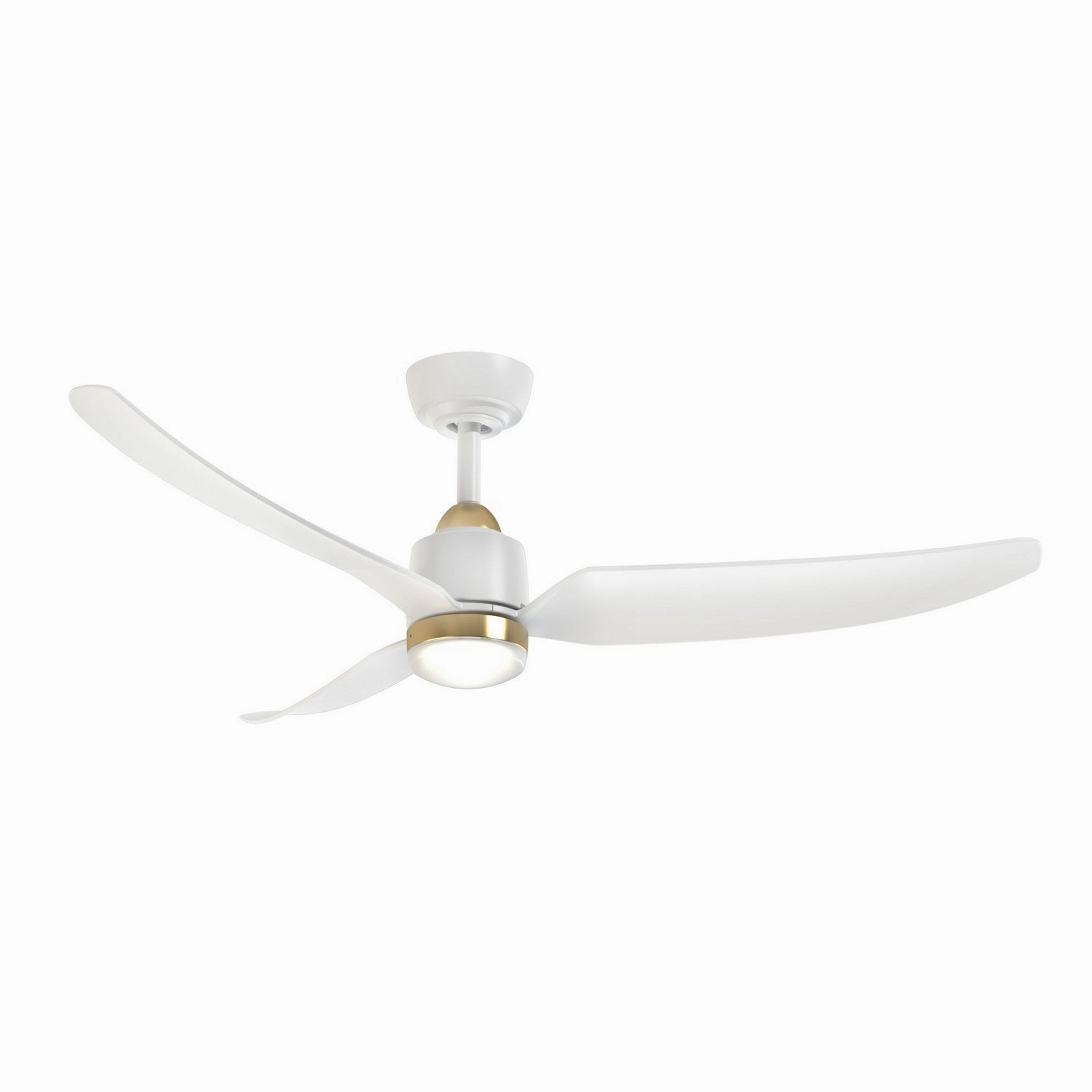 Hugo 52"Ceiling Fan Brushed Gold/Matte White