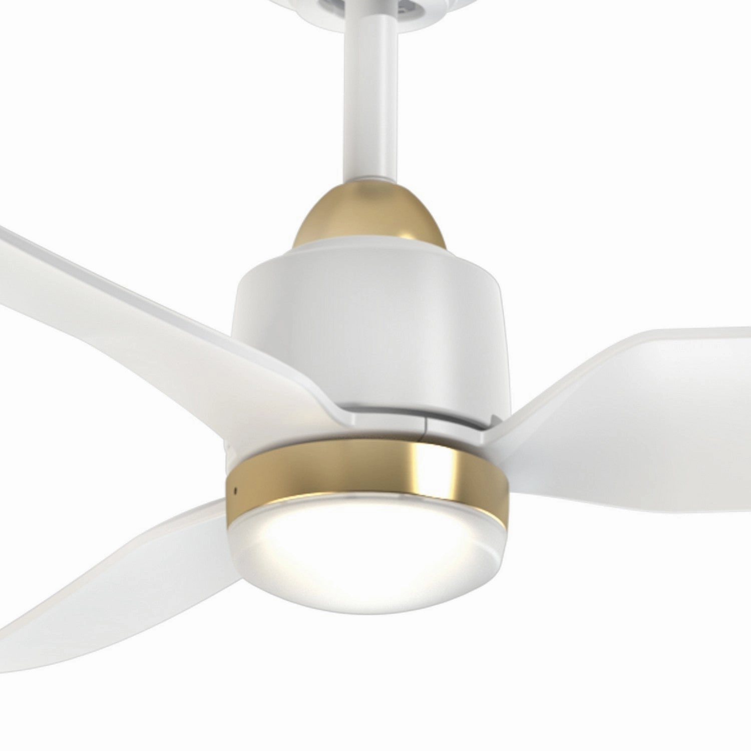 Hugo 52"Ceiling Fan Brushed Gold/Matte White