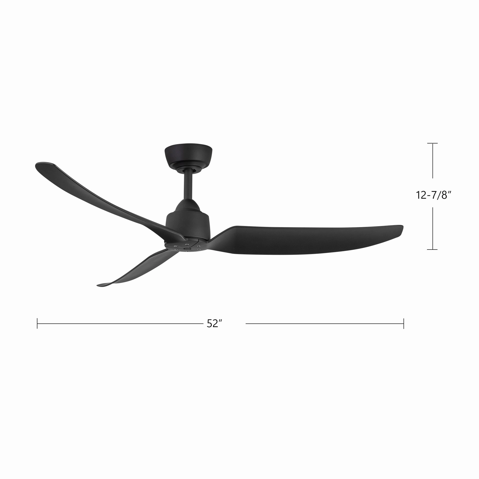 Hugo 52"Ceiling Fan Brushed Gold/Matte White