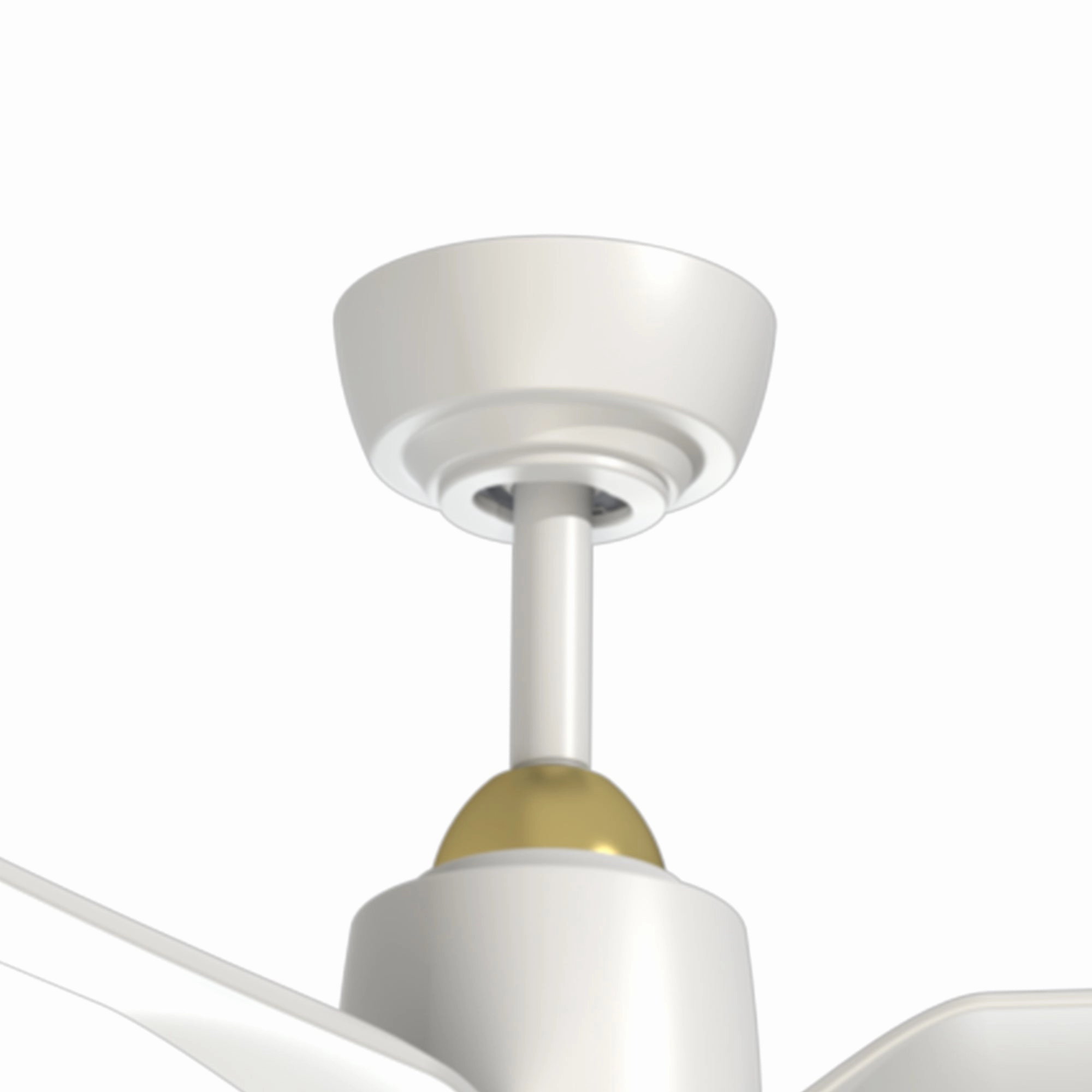 Hugo 52"Ceiling Fan Brushed Gold/Matte White