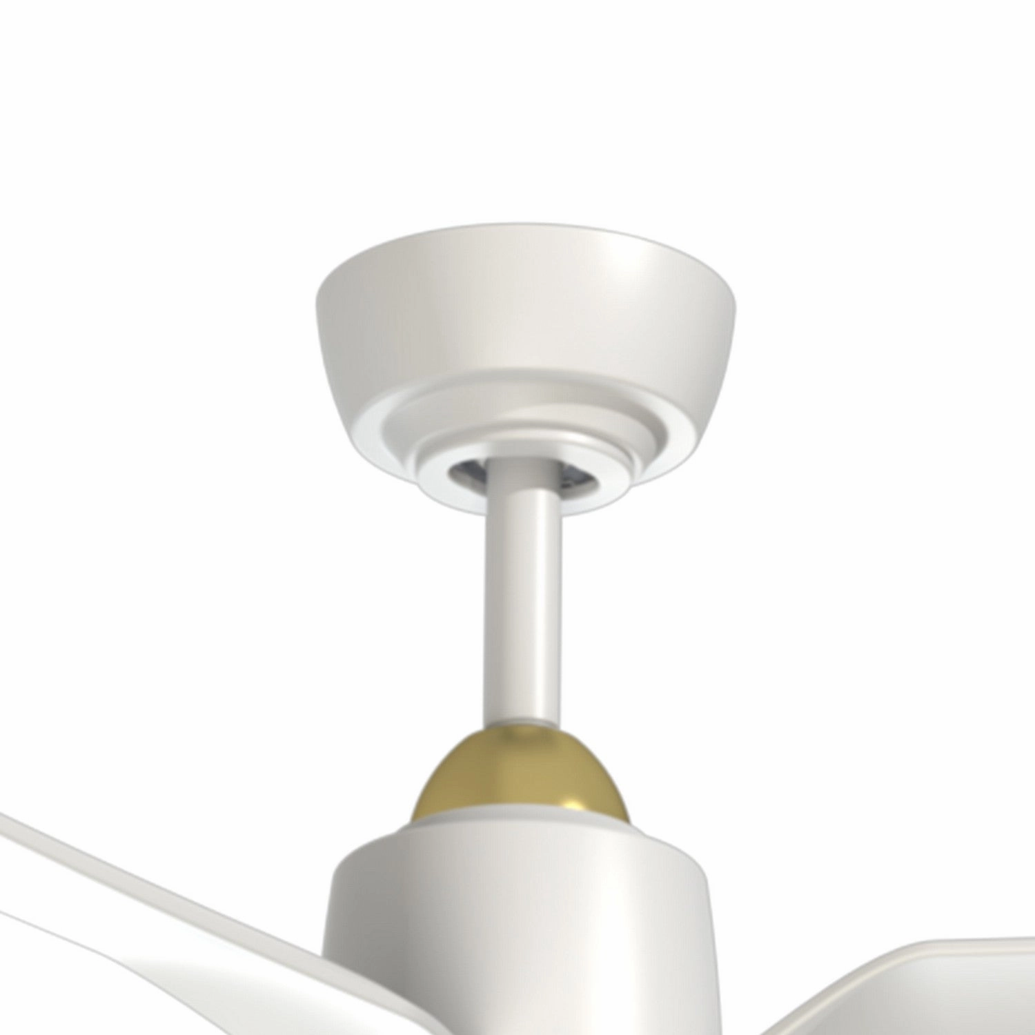 Hugo 52"Ceiling Fan Brushed Gold/Matte White