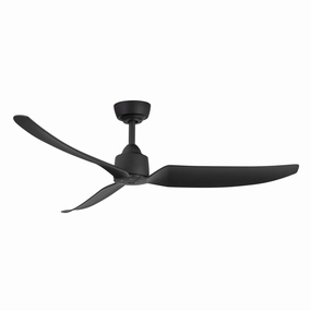 Hugo 52"Exterior Ceiling Fan Matte Black energy-efficient medium fans with remote