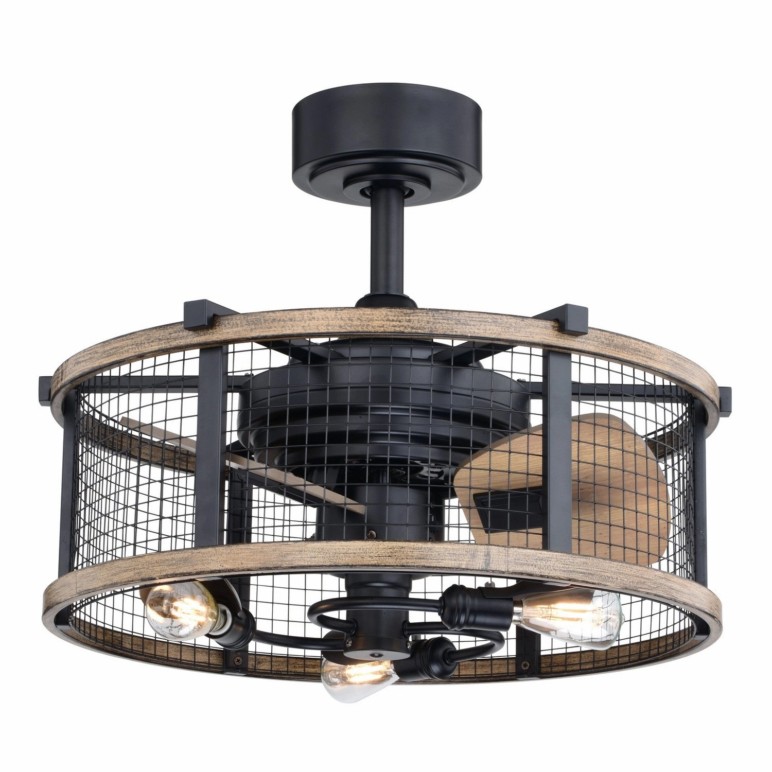Humboldt 21"Ceiling Fan Oil Rubbed Bronze and Burnished Teak decorative fandeliers with lights
