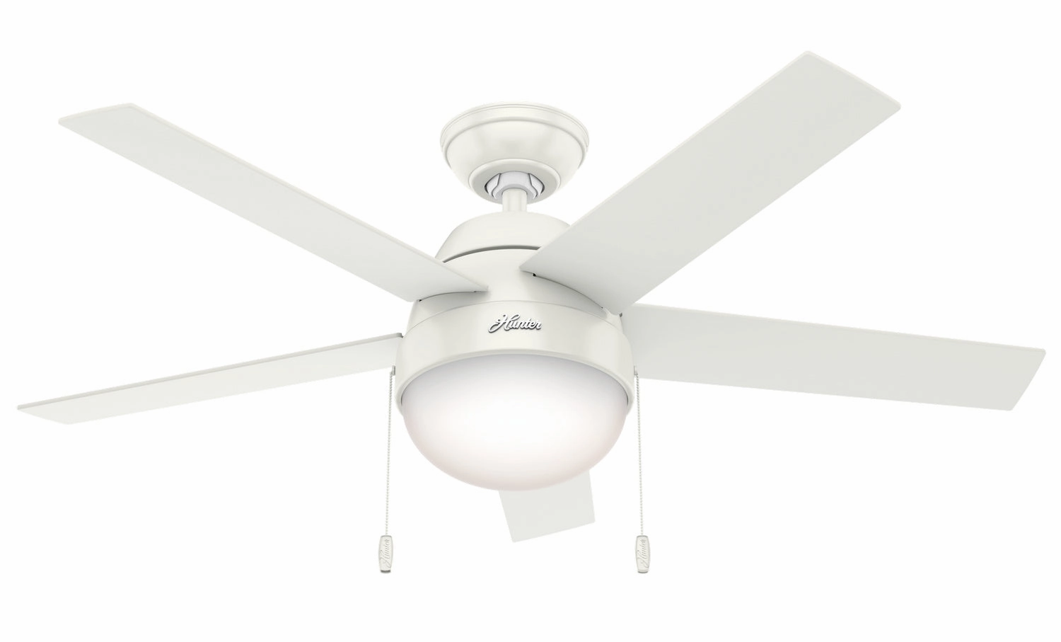 Hunter Fan Anslee Pull Chain Ceiling Fan with 18W LED adjustable indoor fans for cool airflow