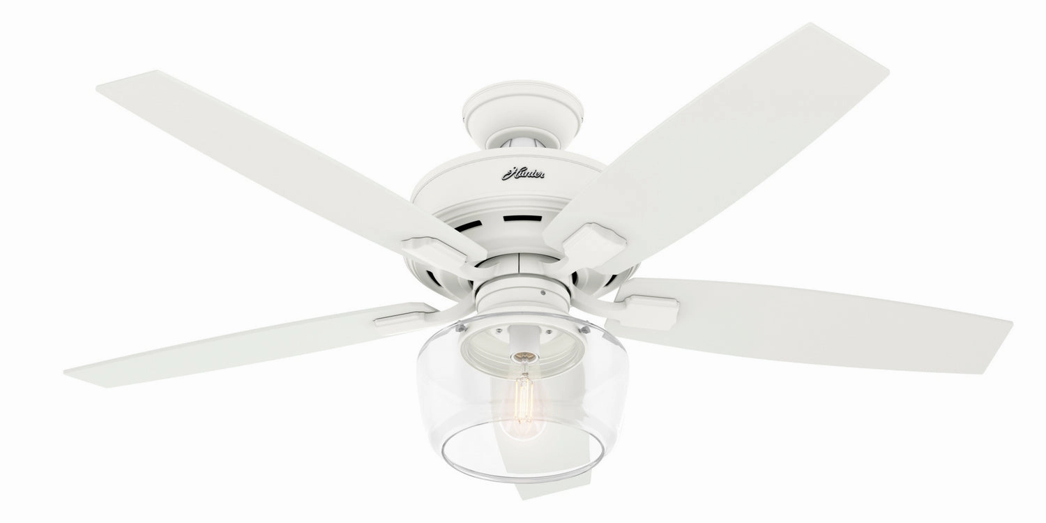 Hunter Fan Bennett 52" Indoor Ceiling Fan with 5W LED and Remote Modern ceiling fan for home cooling