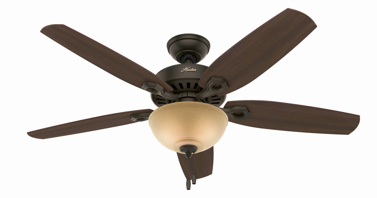 Hunter Fan Builder Deluxe 52" Indoor Pull Chain Ceiling Fan with 9W LED