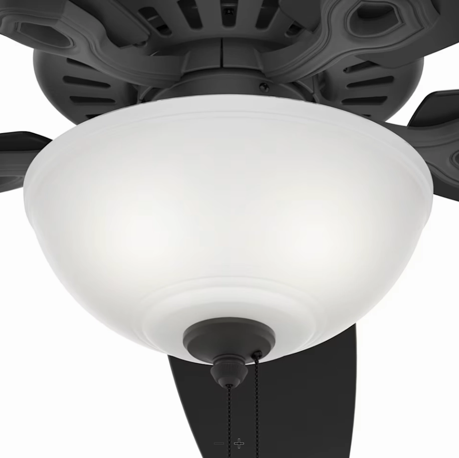 Hunter Fan Builder Deluxe 52" Indoor Pull Chain Ceiling Fan with 9W LED