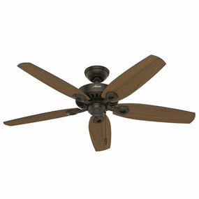 Hunter Fan Builder Elite 52" Outdoor Pull Chain Ceiling Fan whisper-quiet fans for indoor comfort
