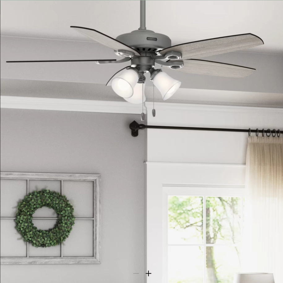 Hunter Fan Builder Plus 52" Pull Chain Ceiling Fan with 21W LED