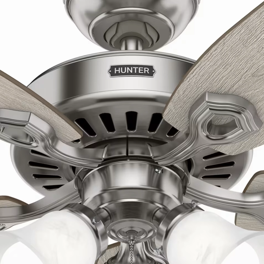 Hunter Fan Builder Plus 52" Pull Chain Ceiling Fan with 21W LED