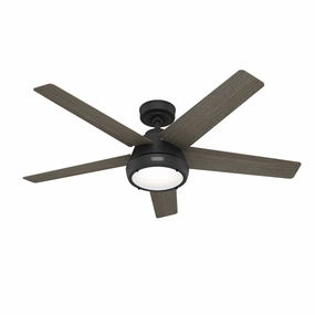 Hunter Fan Burroughs 52" Ceiling Fan with 18W LED and Remote adjustable indoor fans for cool airflow