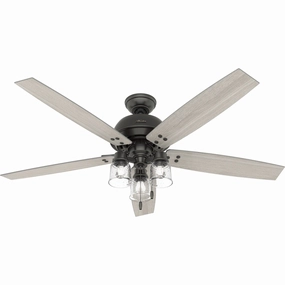 Hunter Fan Churchwell 60" Pull Chain Ceiling Fan with 13W LED adjustable indoor fans for cool airflow
