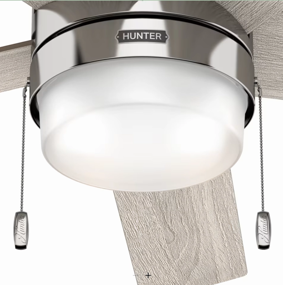 Hunter Fan Claudette 52" Pull Chain Ceiling Fan with 14W LED