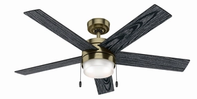 Hunter Fan Claudette 52" Pull Chain Ceiling Fan with 14W LED adjustable indoor fans for cool airflow