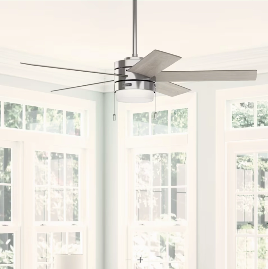 Hunter Fan Claudette 52" Pull Chain Ceiling Fan with 14W LED