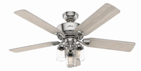 Hunter Fan Devon Park 52" Ceiling Fan with 10W LED and Remote compact indoor fans for apartment use