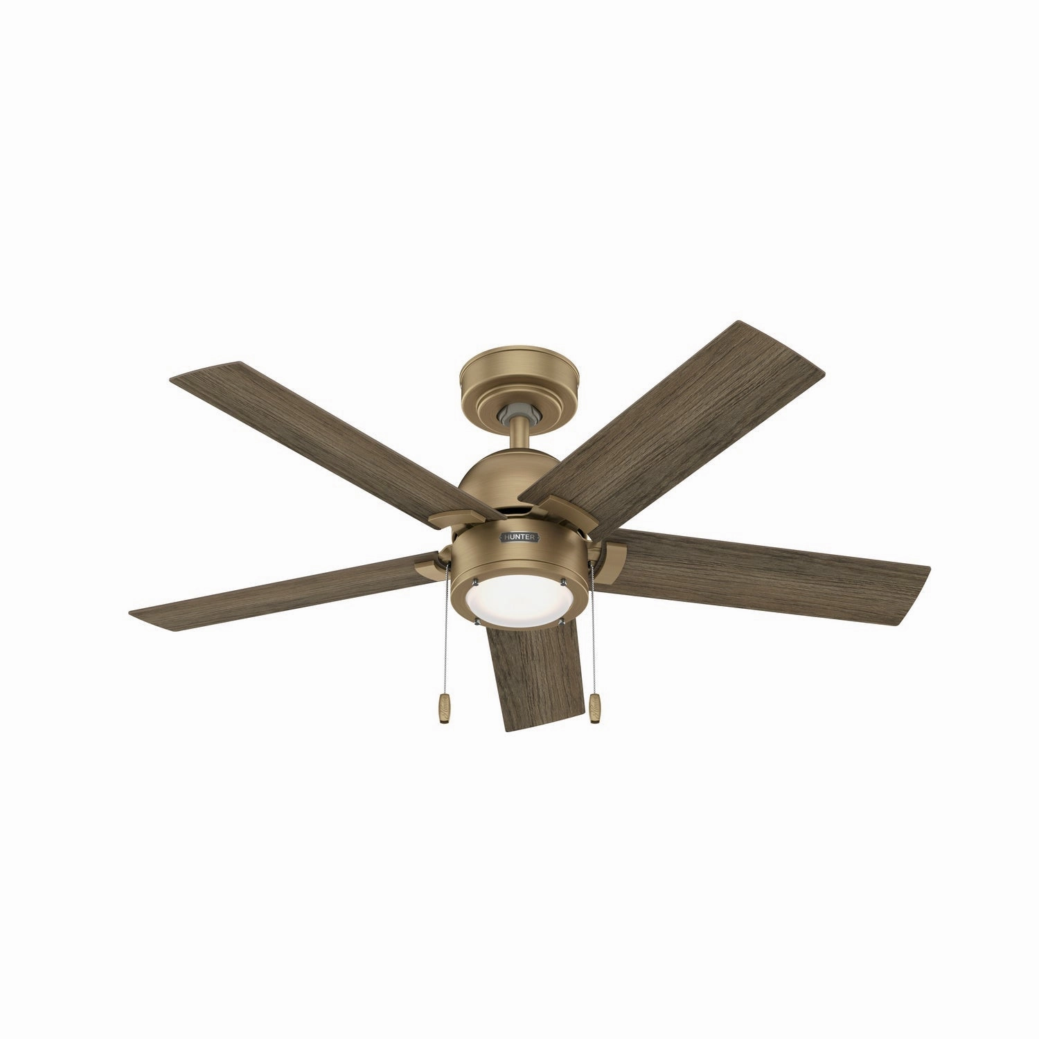 Hunter Fan Erling Pull Chain Ceiling Fan with 18W LED adjustable indoor fans for cool airflow