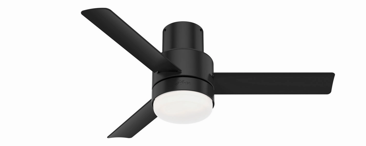 Hunter Fan Gilmour 44" Flushmount Ceiling Fan with 20W LED and Remote Energy-efficient ceiling fan with remote