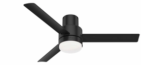 Hunter Fan Gilmour 52" Indoor/Outdoor Flushmount Ceiling Fan with 19W LED and Remote energy-saving indoor fans for bedrooms