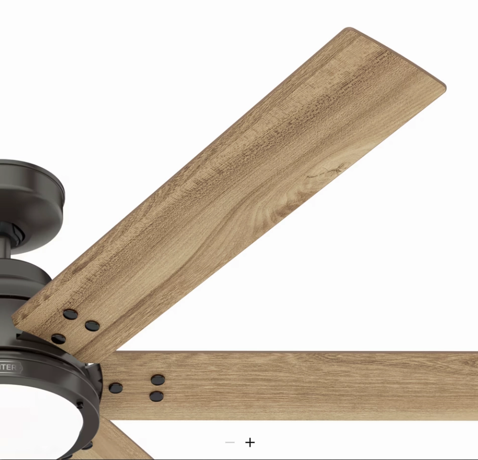 Hunter Fan Gravity Smart Ceiling Fan with 24W LED and Remote