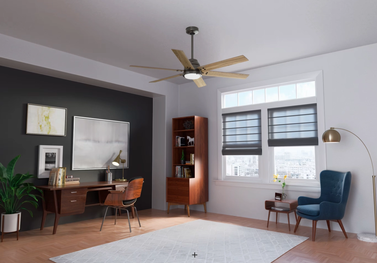 Hunter Fan Gravity Smart Ceiling Fan with 24W LED and Remote