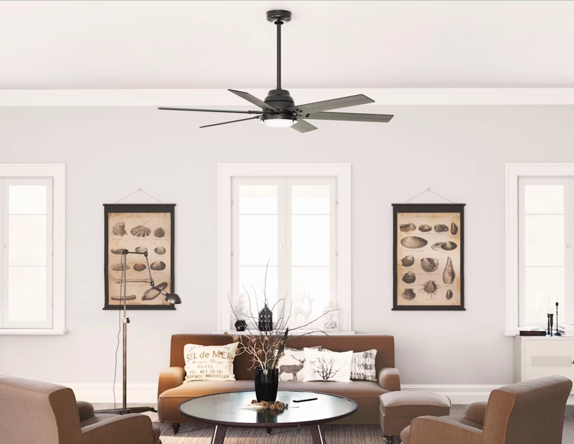 Hunter Fan Gravity Smart Ceiling Fan with 24W LED and Remote