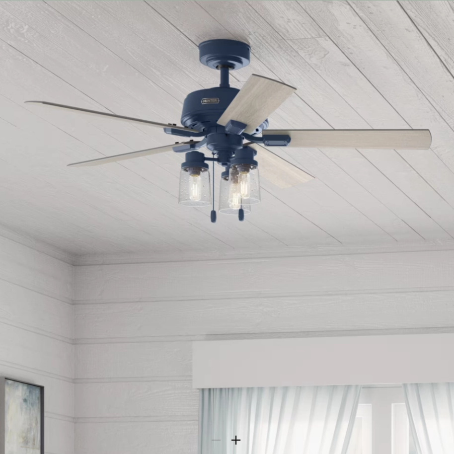 Hunter Fan Hartland Pull Chain Ceiling Fan with 10W LED