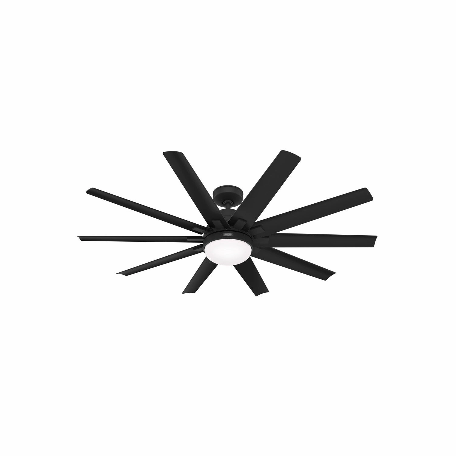 Hunter Fan Overton Outdoor DC Ceiling Fan with 18W LED and Wall Control Modern ceiling fan for home cooling