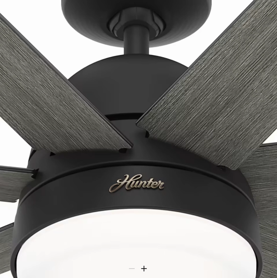 Hunter Fan Phenomenon Smart DC Ceiling Fan with 18W LED and Wall Control