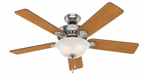 Hunter Fan Pro's Best 52" Pull Chain Ceiling Fan with 18W LED Modern ceiling fan for home cooling