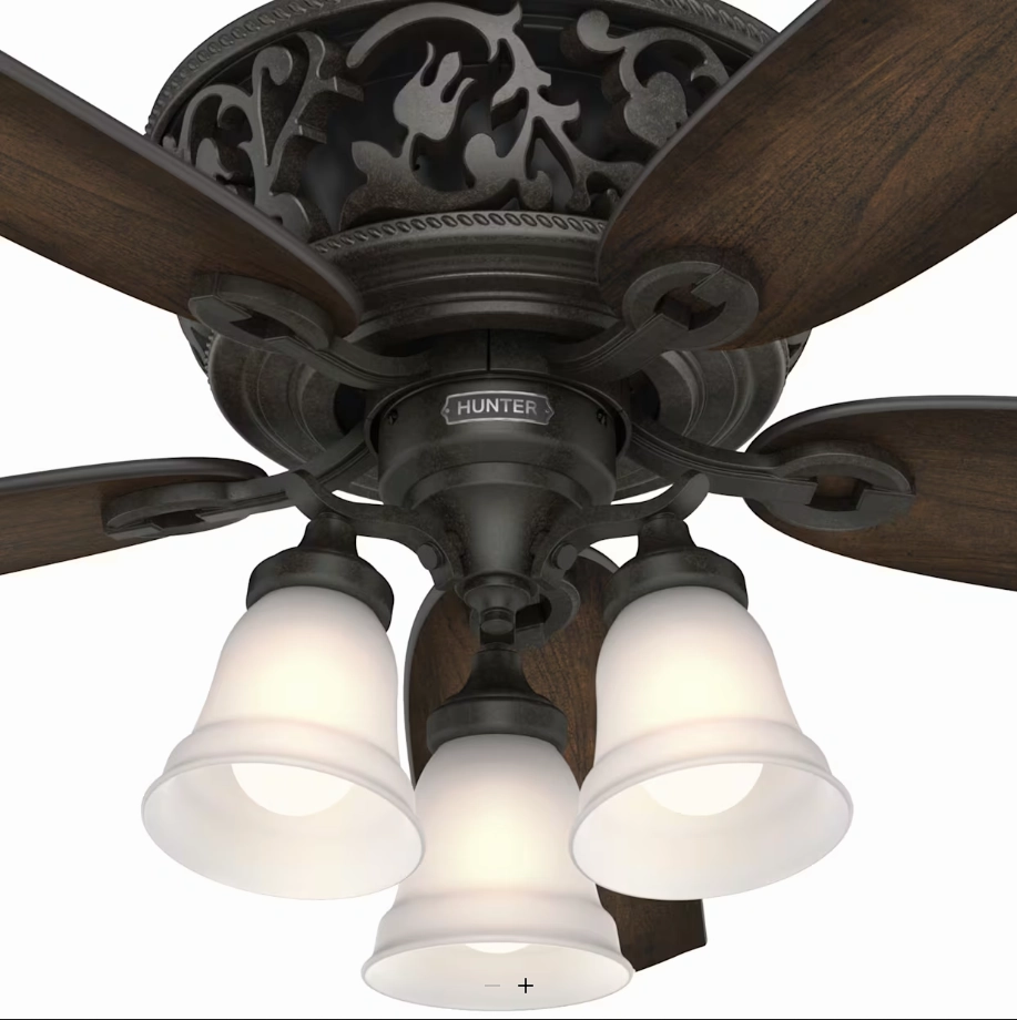 Hunter Fan Promenade 54" Indoor DC Ceiling Fan with 27W LED and Remote