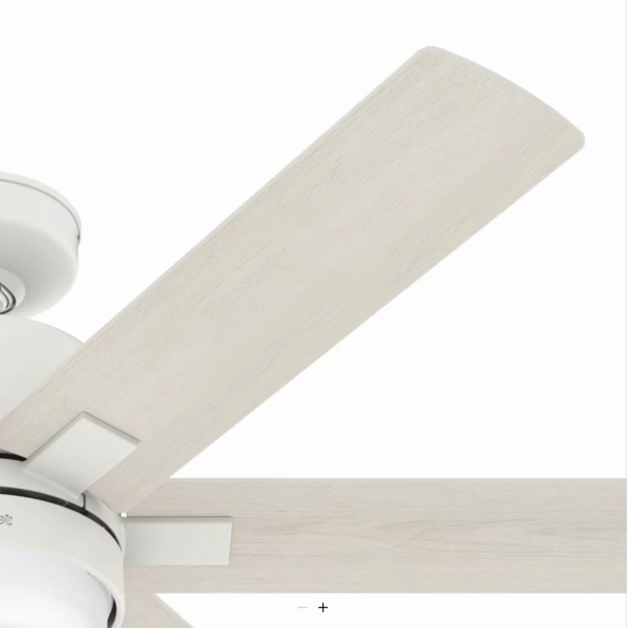 Hunter Fan Radeon Smart Indoor Ceiling Fan with 14W LED and Wall Control