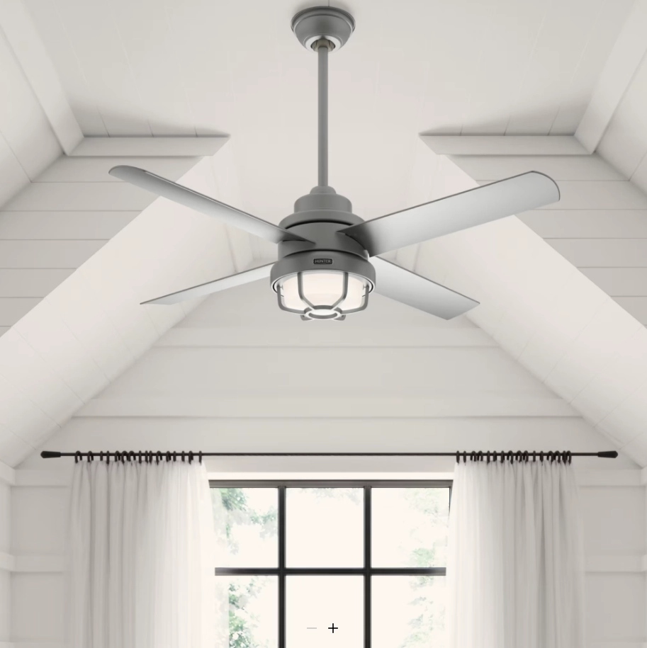 Hunter Fan Searow 54" Outdoor Ceiling Fan with 18W LED and Wall Control