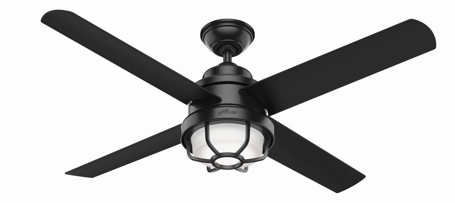 Hunter Fan Searow 54" Outdoor Ceiling Fan with 18W LED and Wall Control Modern ceiling fan for home cooling