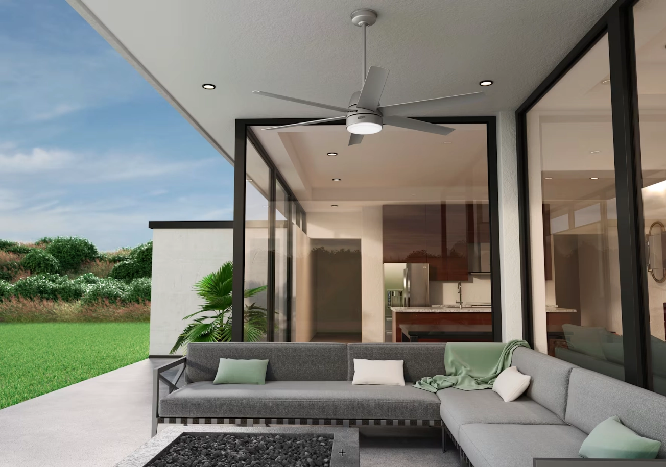 Hunter Fan Skysail 60" Outdoor DC Ceiling Fan with 9W LED