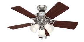 Hunter Fan Southern Breeze 42" Indoor Classic Pull Chain Ceiling Fan with 19.5W LED powerful indoor fans for whole-room cooling