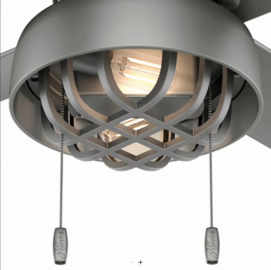Hunter Fan Spring Mill 52" Outdoor Pull Chain Ceiling Fan with 7W LED