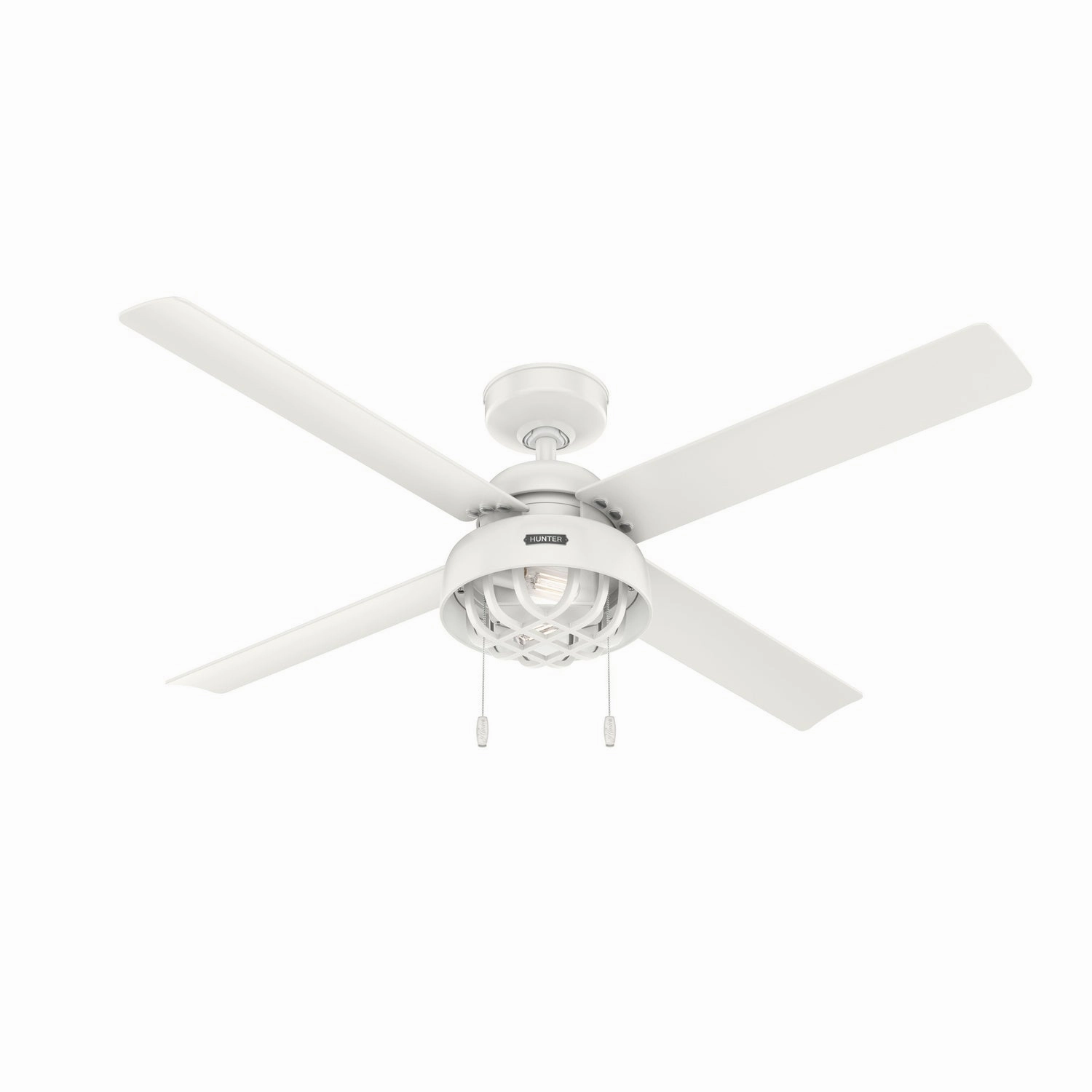 Hunter Fan Spring Mill 52" Outdoor Pull Chain Ceiling Fan with 7W LED Modern ceiling fan for home cooling