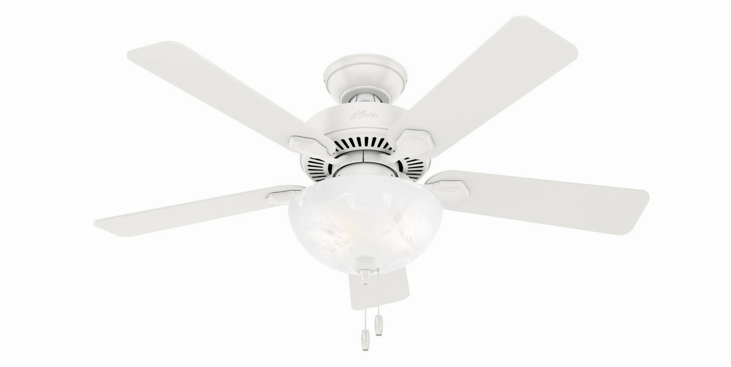 Hunter Fan Swanson 44" Indoor Pull Chain Ceiling Fan with 19.5W LED Bowl powerful indoor fans for whole-room cooling
